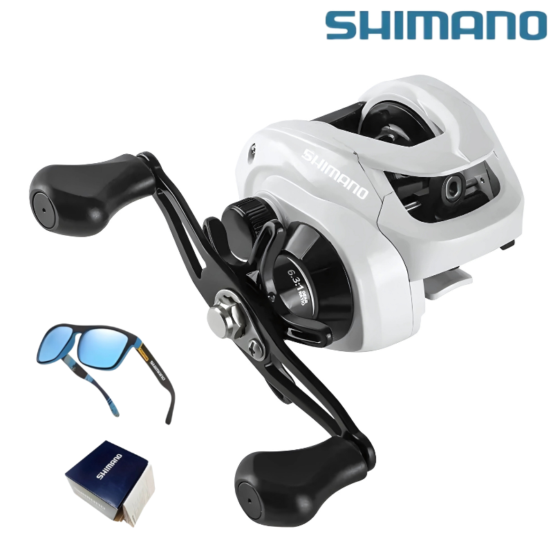 Carretilha Shimano Ultra Leve com Manivela e Carretal em Aço Inoxidável - Maximize Seu Conforto com Drag de 8kg