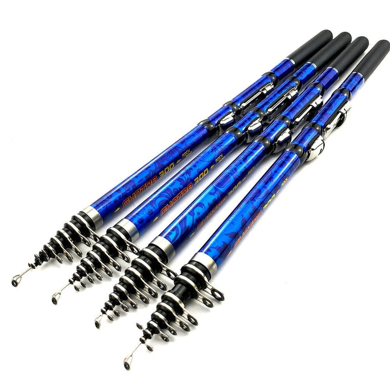 Vara Telescópica FlashFisher Ultralight em Fibra de Carbono - Pesque com Conforto e Facilidade