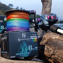Linha Multifilamento Sougayilang 9 Fios: Conecte-se com a Liberdade em Pesca - 300m a 500m