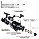 Molinete Shimano ShadowForce: Drag Potente de Até 19 kg para Conquistar Grandes Peixes