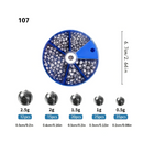 Conjunto de Chumbadas Removíveis 230 - 107 Peças Para uma Pesca Eficiente e Organizada