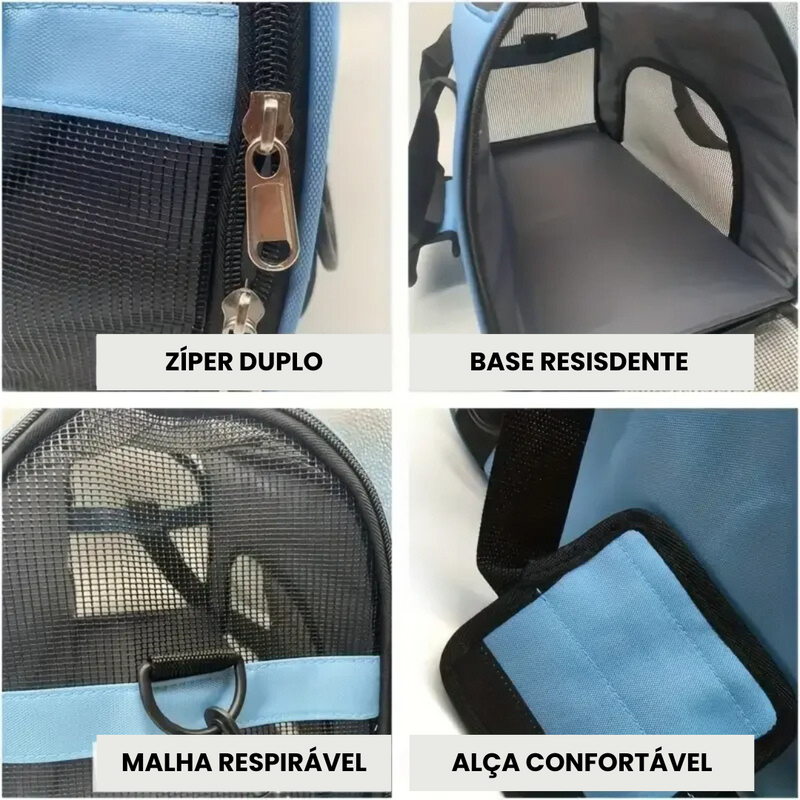 Bolsa de Transporte Pet Impermeável com Conforto e Praticidade