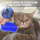 Escova Relaxante para Gatos com Fixação em Paredes e Cantos