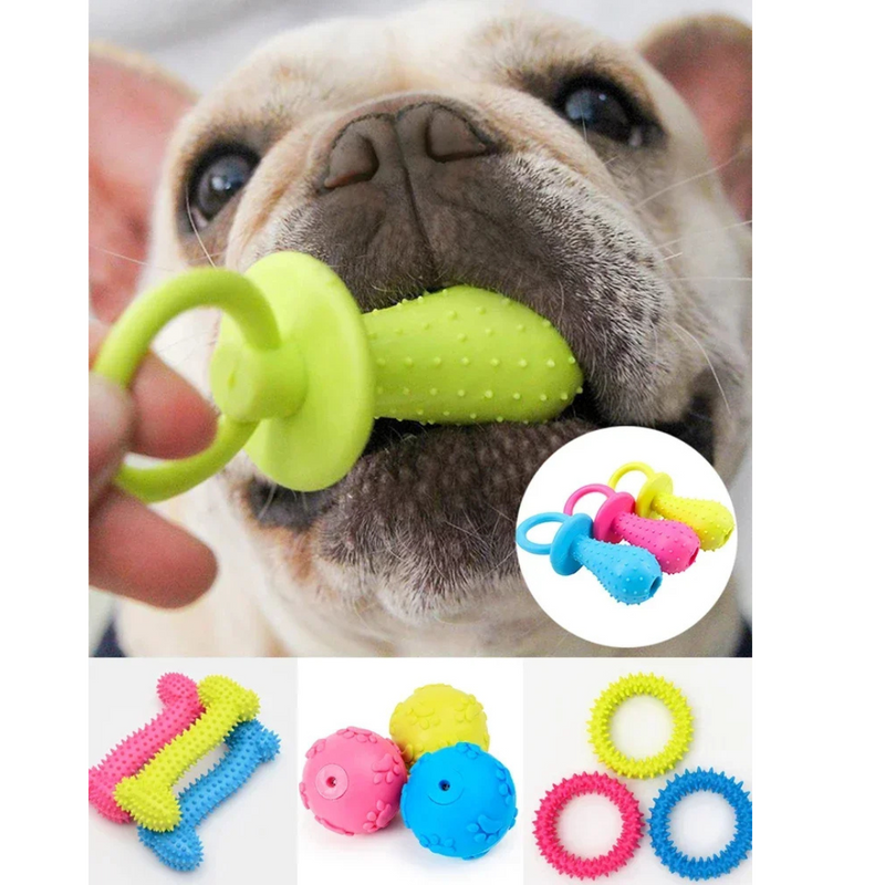 Mordedor Chupeta Confortável para Alívio da Dentição de Cachorros