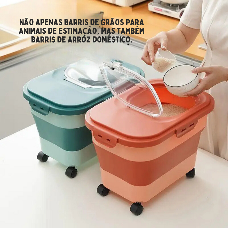 Pote Organizador Prático para Ração de Cachorro