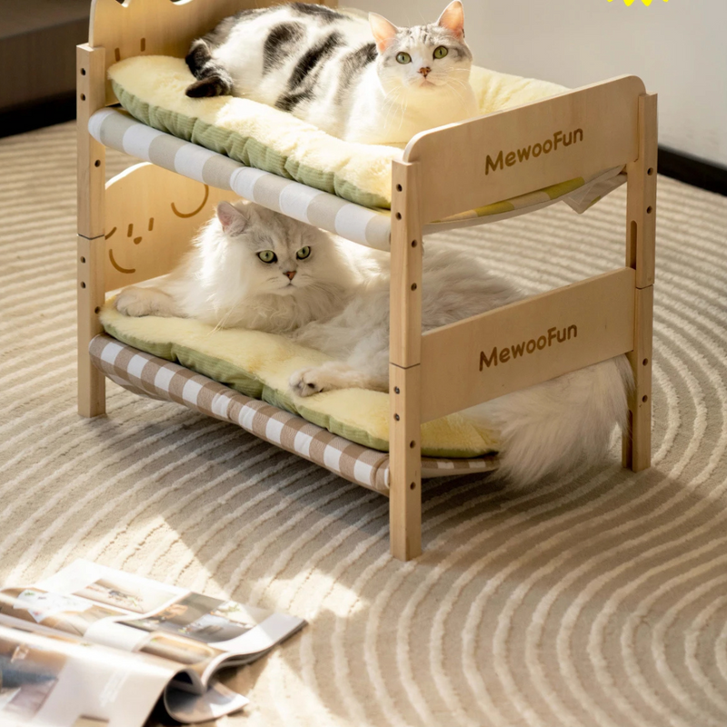 Camas Duplas em Madeira para Gatos: Conforto e Estilo para Seu Pet