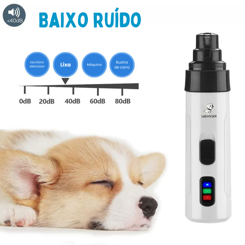Arquitetura de Conforto: Lixador Elétrico Recarregável para Unhas de Pets