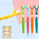 Escova Dental Pet Triflex para Cuidados Gengivais Confortáveis
