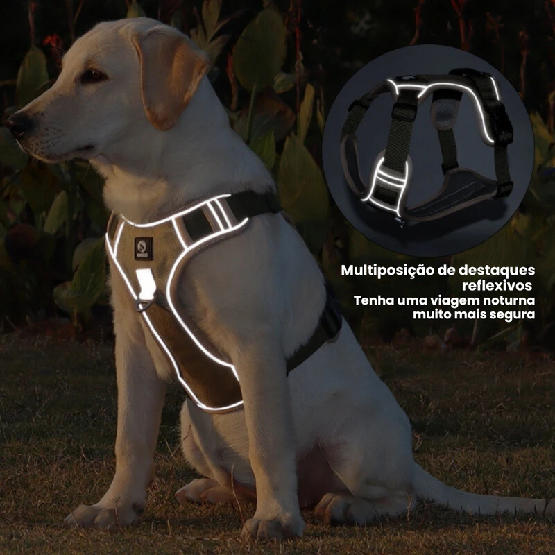 Peitoral Ajustável para Cães: Conforto e Liberdade em Cada Passeio