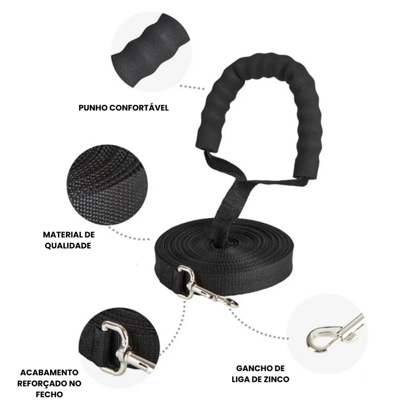 Guia Confortável para Peitoral de Cães com Alça Ajustável