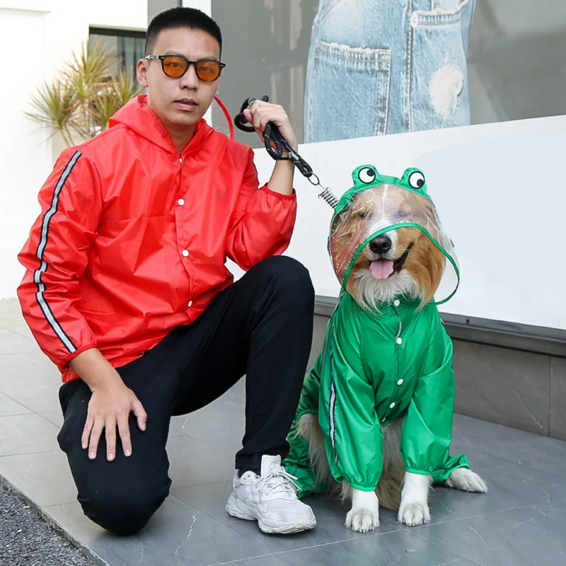 Capa de Chuva Para Cachorro Estilo Dinossauro: Conforto e Proteção em Dias Chuvosos