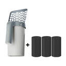 Pá Prática para Areia de Gatos com Saquinho Coletor