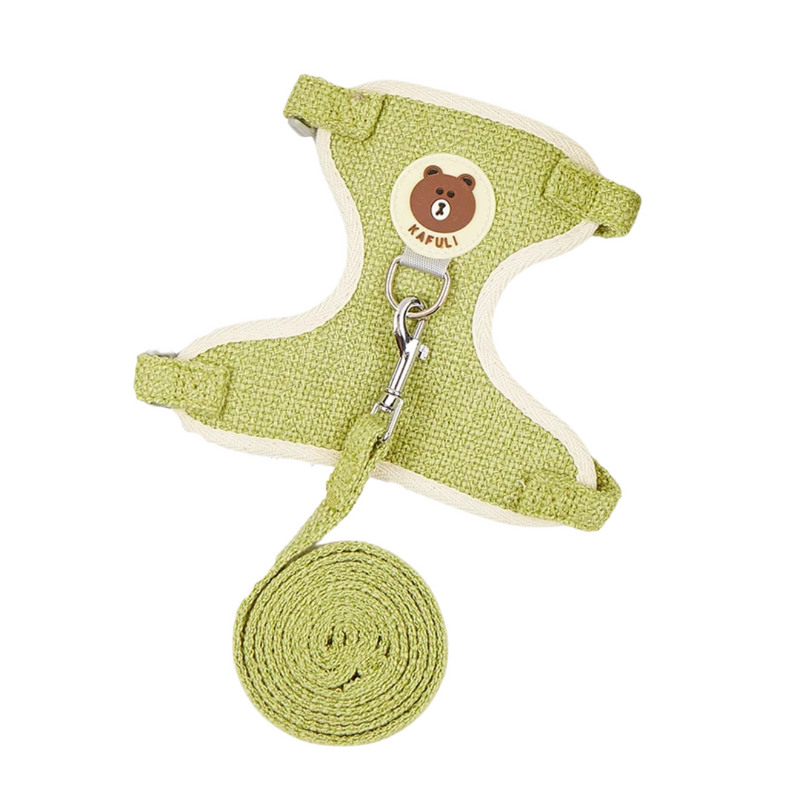 Coleira Peitoral Confortável com Guia para Coelhos - Explore com Segurança