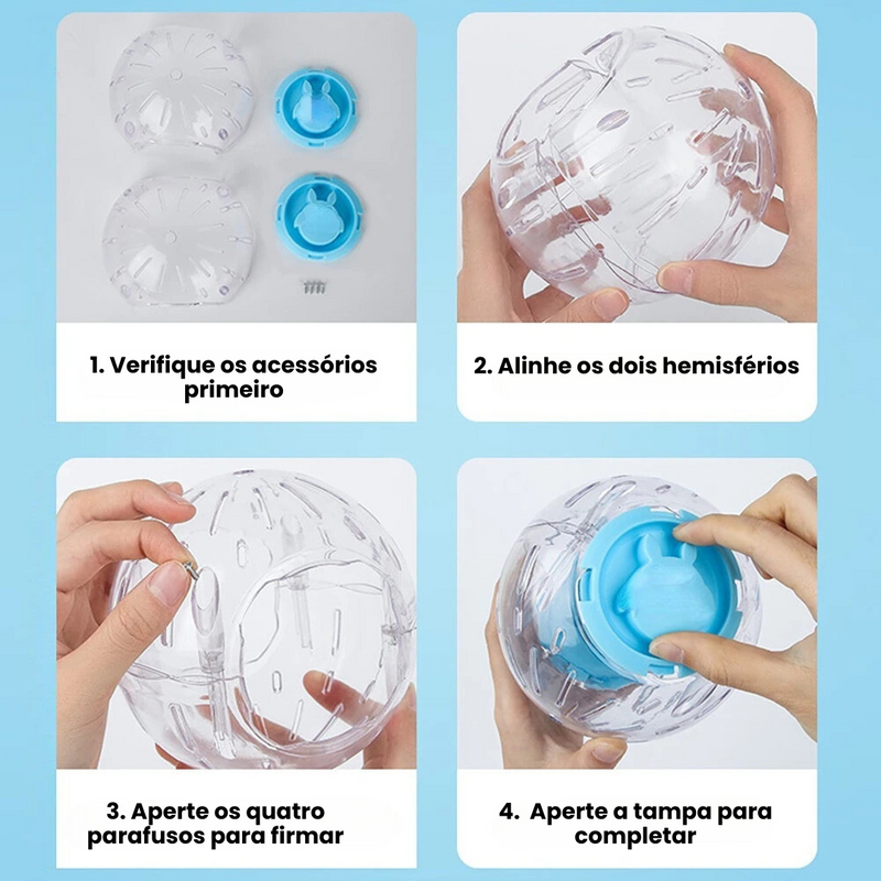 Bola de Exercício para Roedores: Diversão e Liberdade para Hamsters e Porquinhos-da-Índia