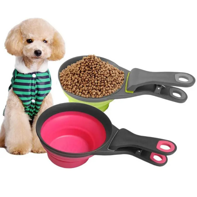 Dosador Prático de Ração com Fechamento Seguro para Saco