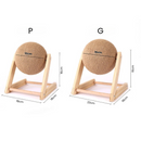 Bola Arranhadora de Sisal para Gatos com Suporte de Madeira - Conforto e Diversão em um Só Produto