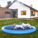 Piscina Inflável para Cães com Chafariz Refrescante – Diversão e Conforto para Seu Pet