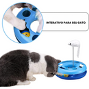 Disco Interativo com Bolinha Rotativa para Gatos