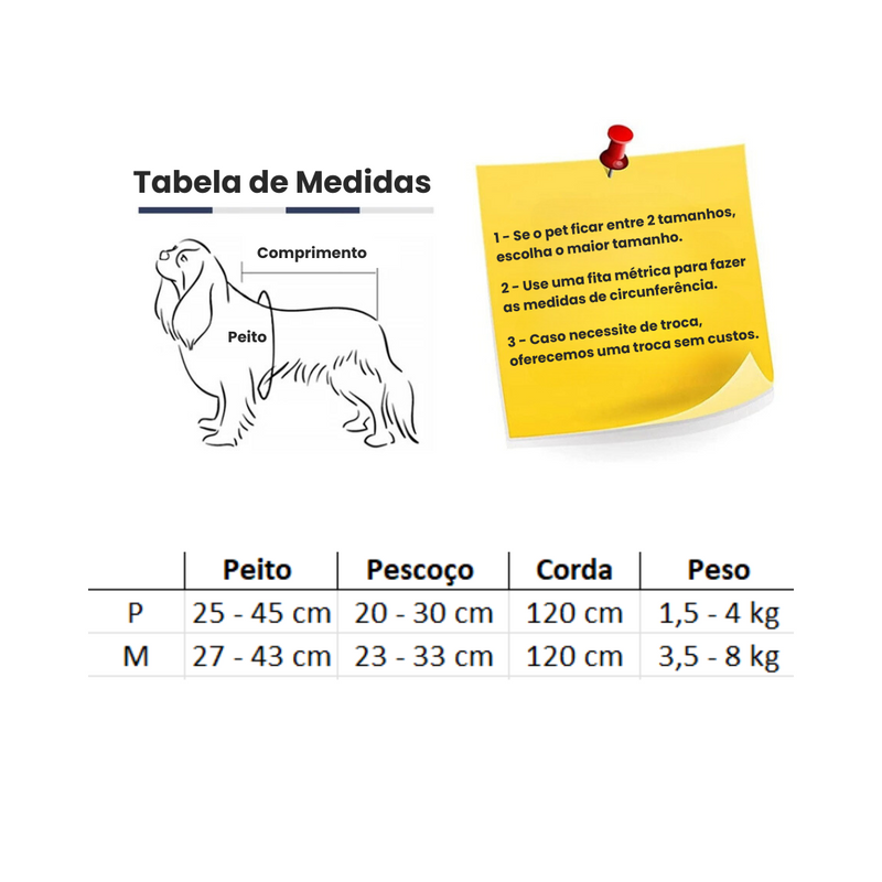 Mochila Prática para Cachorro com Guia e Espaço para Acessórios