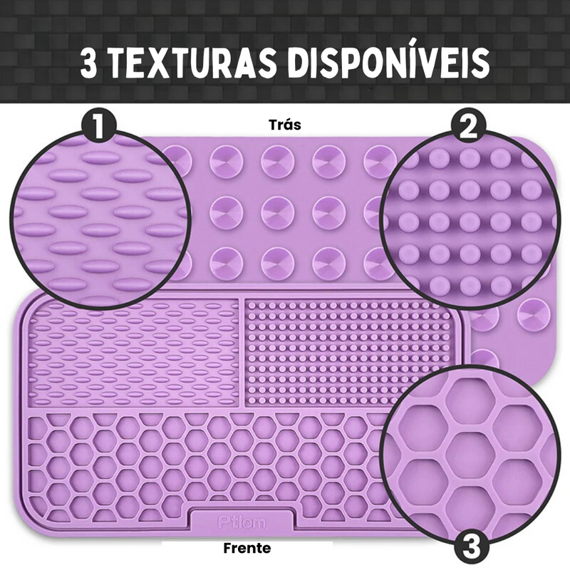 Tapete Interativo Calmante para Alimentação Lenta e Divertida