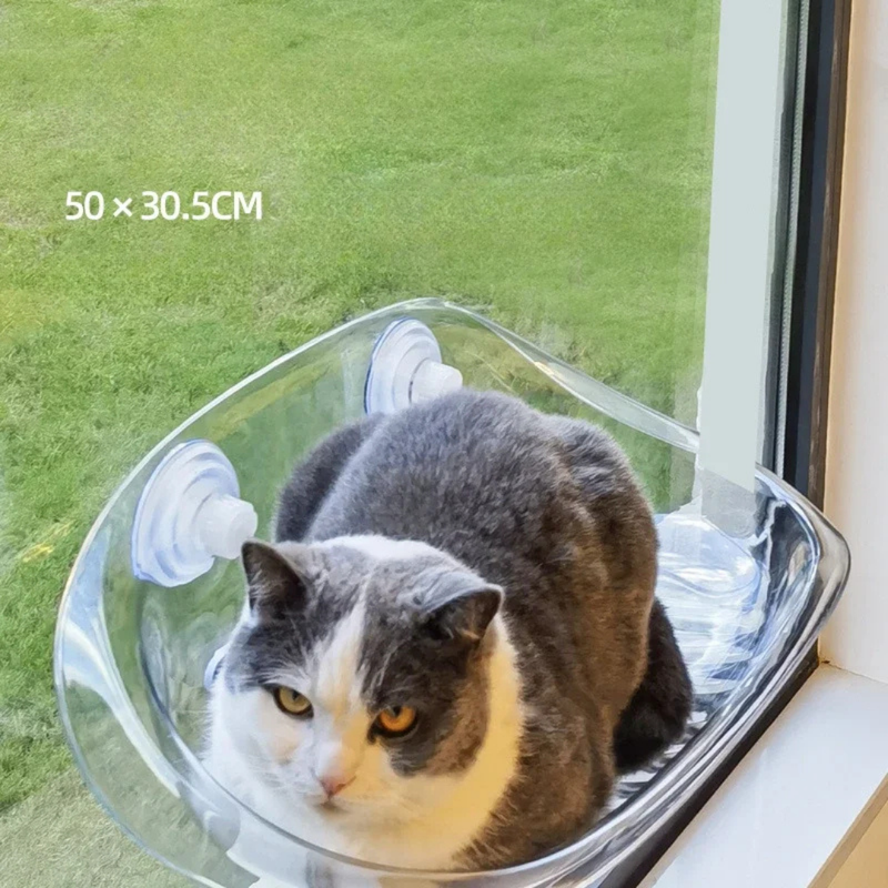 Cama Suspensa para Gatos com Ventosas Resistentes e Conforto Garantido