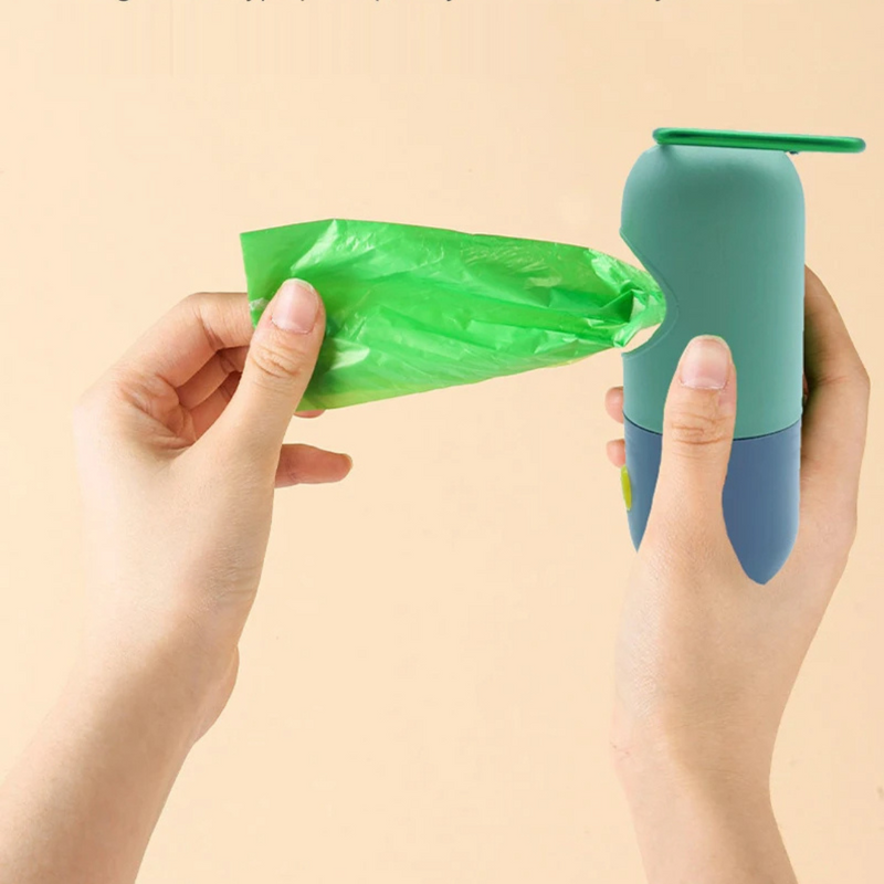 Suporte Prático para Sacos de Cata Caca com Lanterninha LED