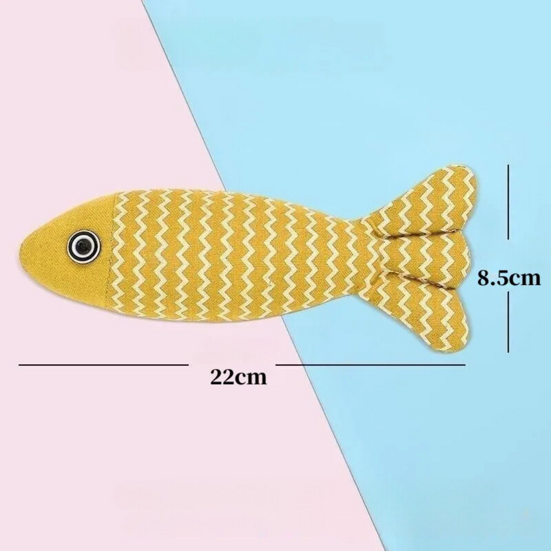 Brinquedo de Peixe de Pelúcia com Catnip para Gatos: Diversão e Conforto em Cada Mordida