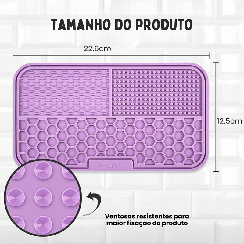 Tapete Interativo Calmante para Alimentação Lenta e Divertida