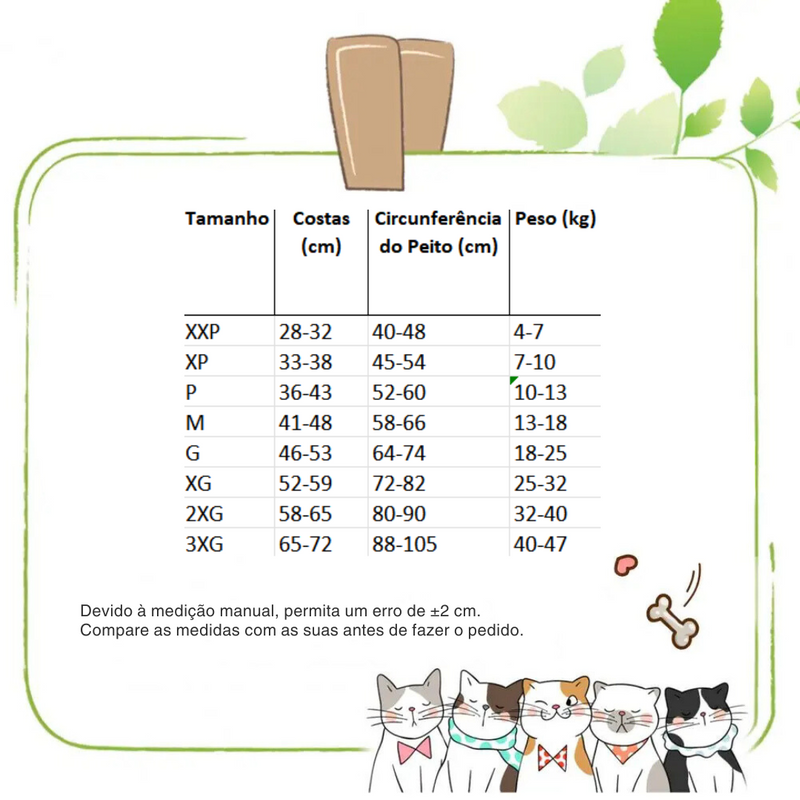 Roupa Confortável de Recuperação para Cães e Gatos