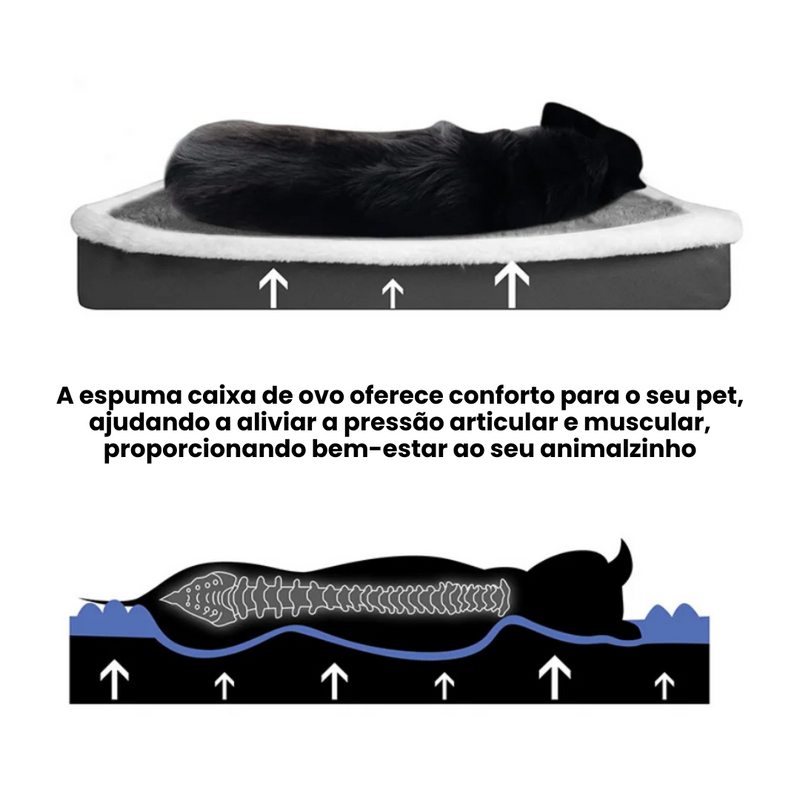 Colchão Pet Lavável e Impermeável para Conforto e Proteção com Espuma Densa