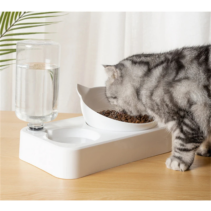 Comedouro e Bebedouro Elevado Ergonômico Duplo para Cães e Gatos – Conforto e Praticidade na Alimentação