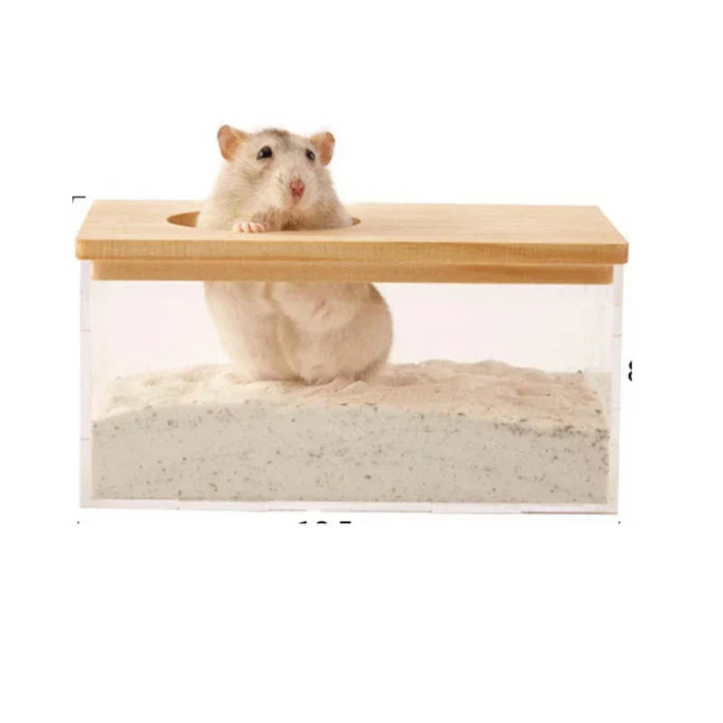 Banheira de Areia Confortável para Hamsters e Porquinhos da Índia - Transforme o Banho em Um Momento de Bem-Estar