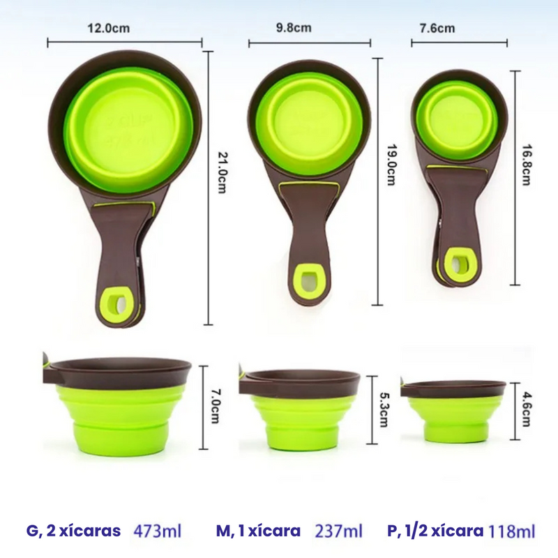 Dosador Prático de Ração com Fechamento Seguro para Saco