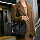 Bolsa Croco Mirelle: Estilo Estruturado Para Sua Rotina