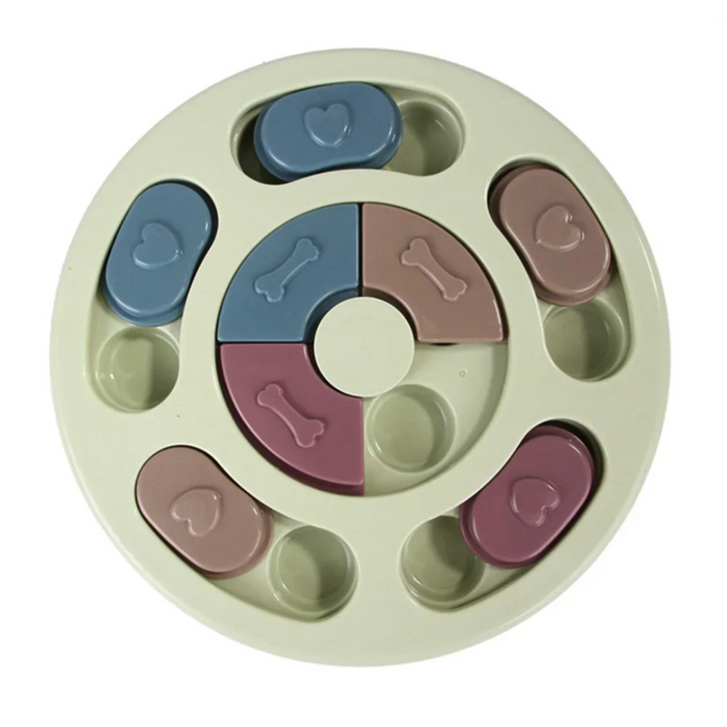 Comedouro Interativo em Formato de Quebra-Cabeça para Diversão e Estímulo