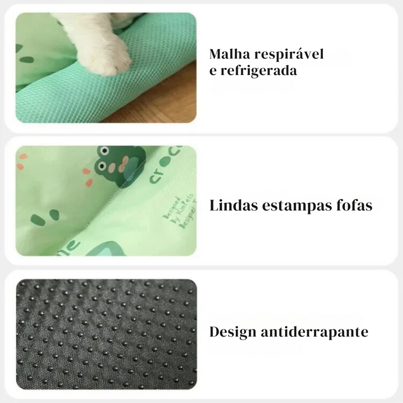 Cama Pet Verão Fresca e Confortável para Cachorros e Gatos