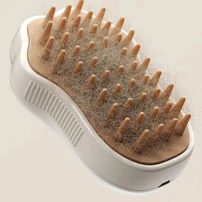 Escova a Vapor Automática para Limpeza Profunda de Pelagem em Cães e Gatos