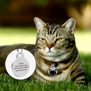 Colar Personalizado para Gato: Pingente de Identificação com Nome, Telefone e Endereço