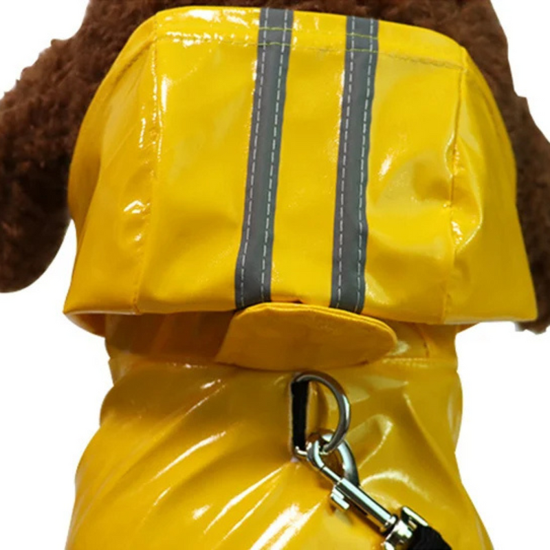 Capa de Chuva Pet com Capuz para Conforto e Proteção