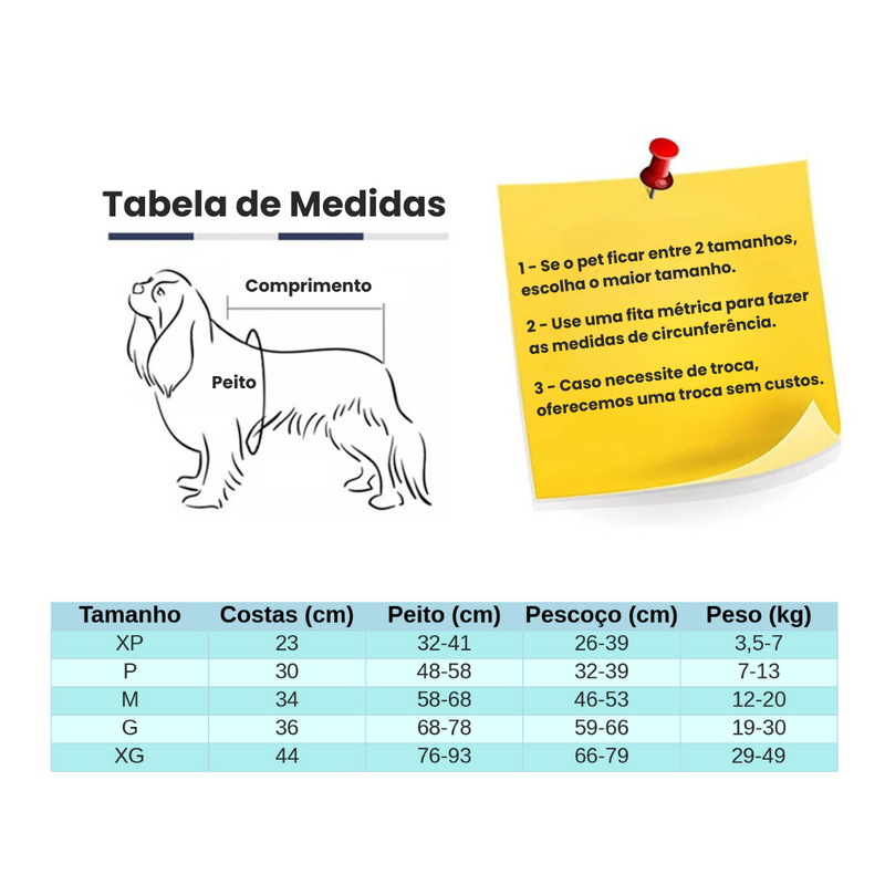 Colete Conforto Anti-Pânico para Cachorros