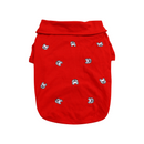 Confortável Roupinha de Polo com Botões para Pugs e Buldogues