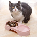 Tigela Dupla para Pets: Comedouro e Bebedouro em Aço Inox para Conforto de Cães e Gatos