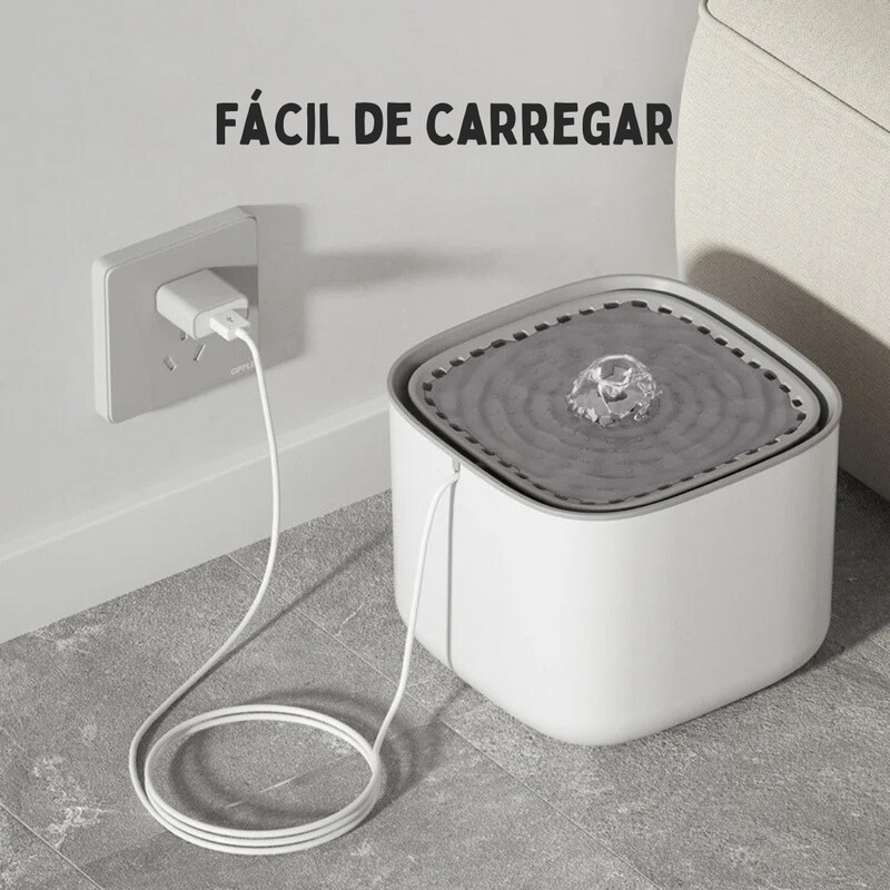 Fonte de Água Automática para Gatos com Filtro e Sensor – Conforto e Praticidade para Seu Pet