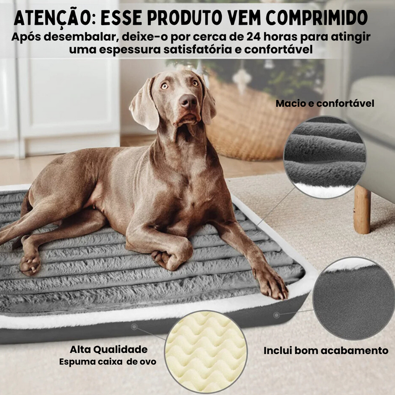 Colchão Pet Lavável e Impermeável para Conforto e Proteção com Espuma Densa