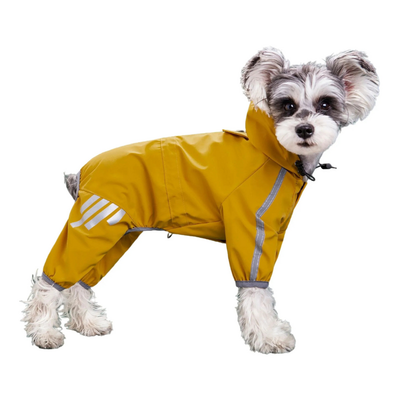 Capa de Chuva Pet Impermeável e Refletiva para Conforto e Proteção