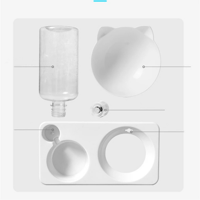 Comedouro e Bebedouro Elevado Ergonômico Duplo para Cães e Gatos – Conforto e Praticidade na Alimentação