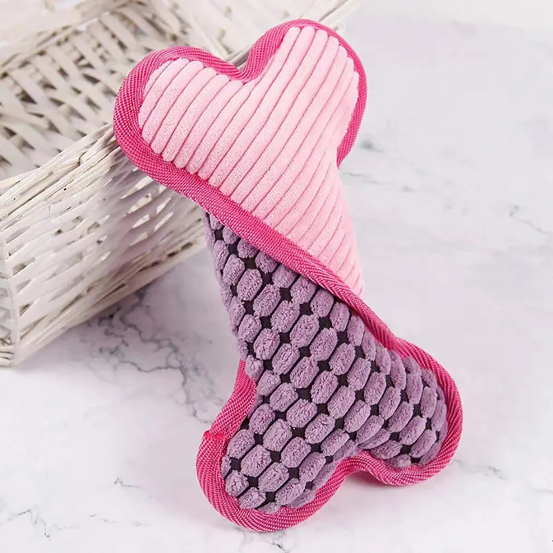 Osso de Pelúcia Confortável para Cachorros