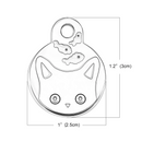 Colar Personalizado para Gato: Pingente de Identificação com Nome, Telefone e Endereço