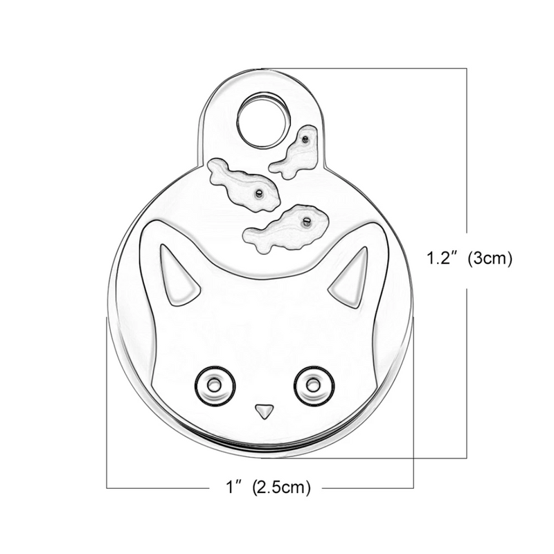 Colar Personalizado para Gato: Pingente de Identificação com Nome, Telefone e Endereço