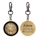 Pingente Medalhão Personalizado com Nome e Contato: Sua Identidade, Sempre à Mão